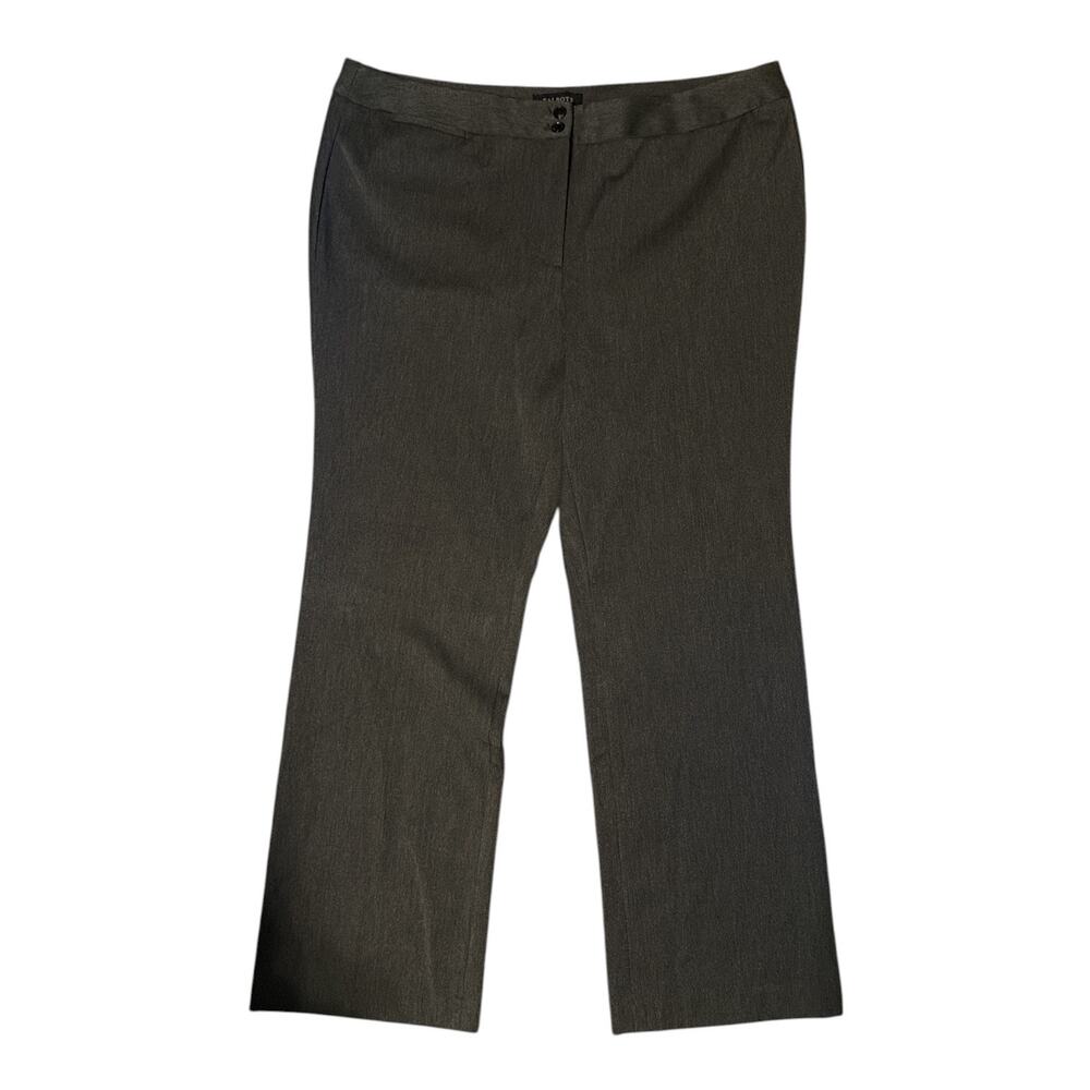 Talbots Women’s Size 16W Gray Hampshire Ankle Pants NWT
